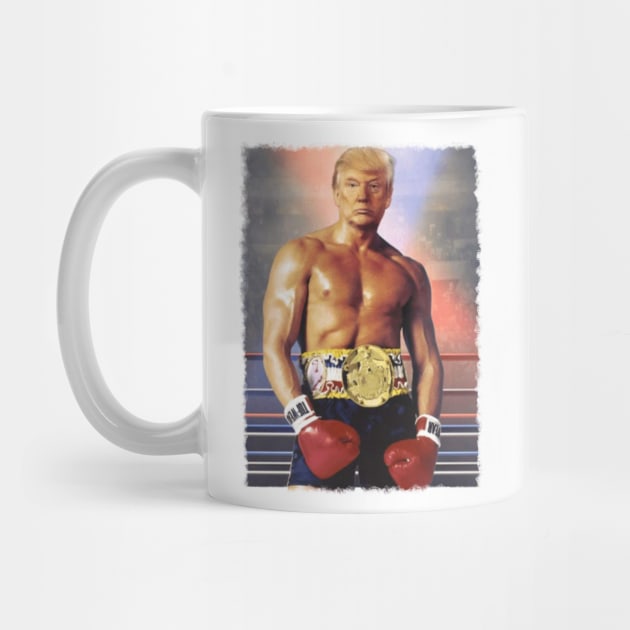 Donald Trump Boxer Funny by portraiteam